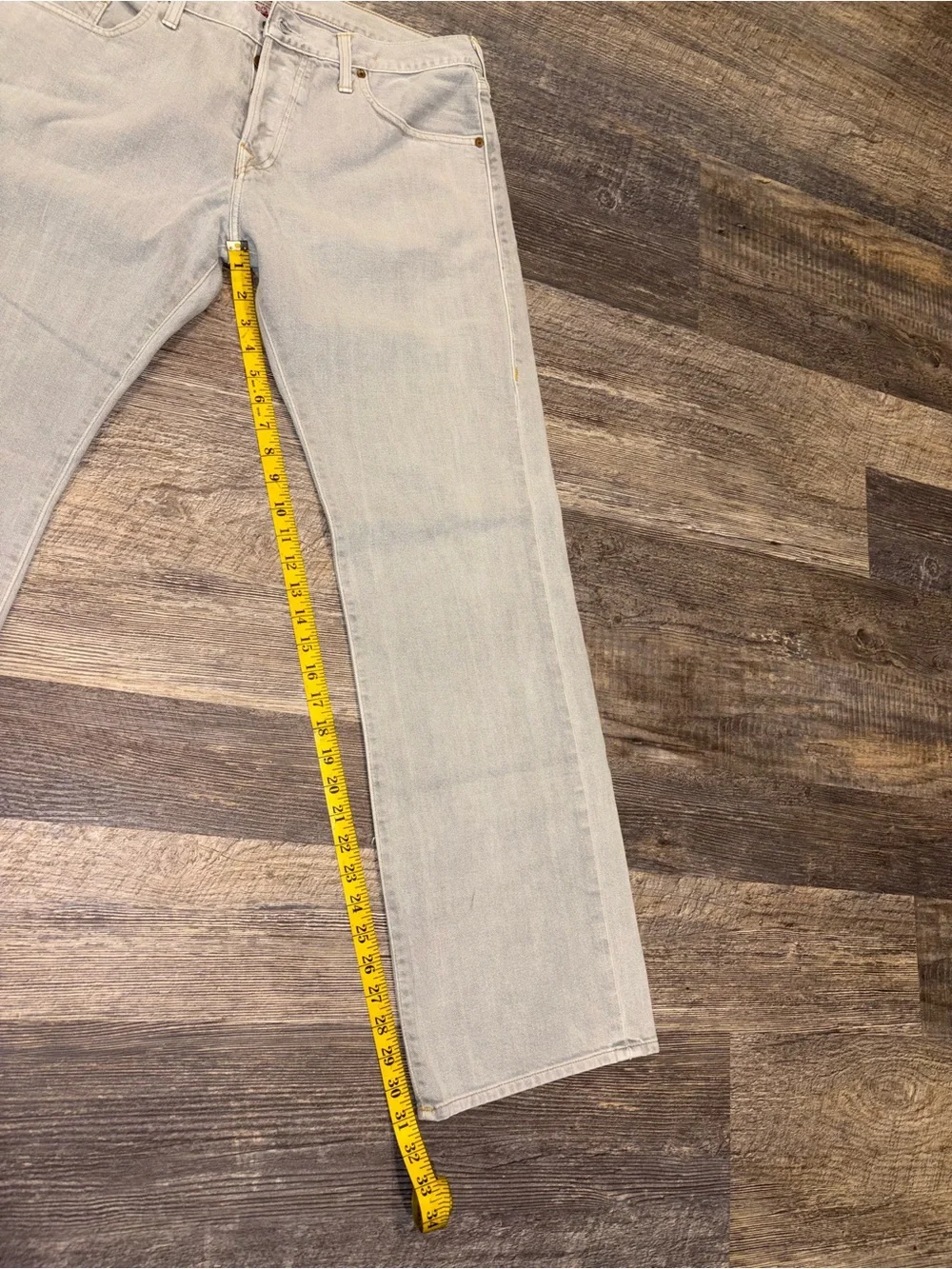 True Religion Jeans Made In USA Light Gray Wash